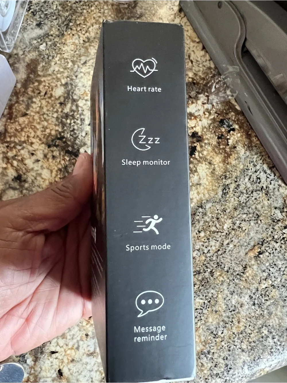 Black Smartwatch with Silicone Band - Phone-Fitness & Health Tracker